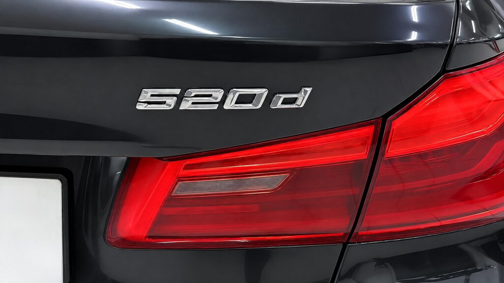 BMW 520d G30 шильдик модели
